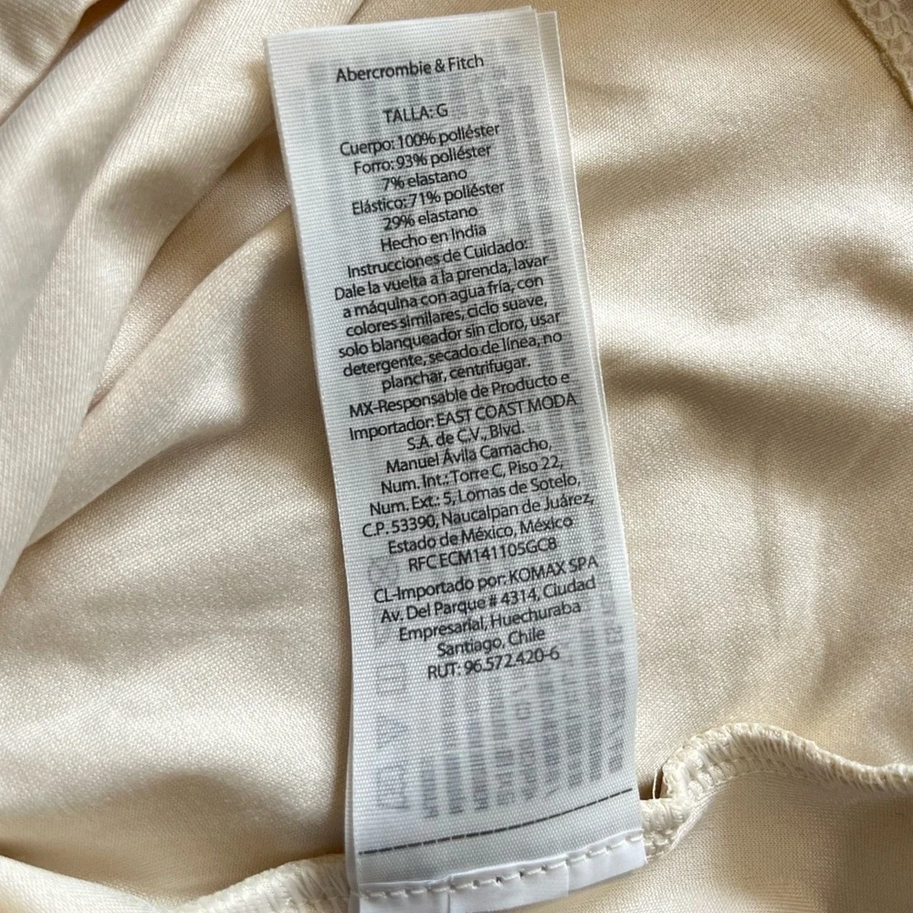 Abercrombie Fitch Beige Halter Maxi Dress Large NWT